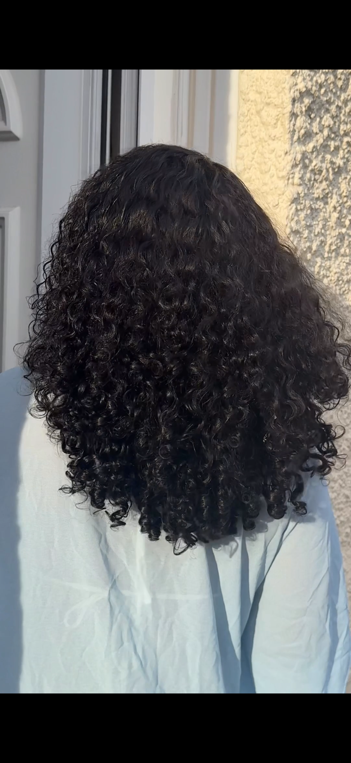 Ventilated edges 100% Virgin Human Hair curly unit