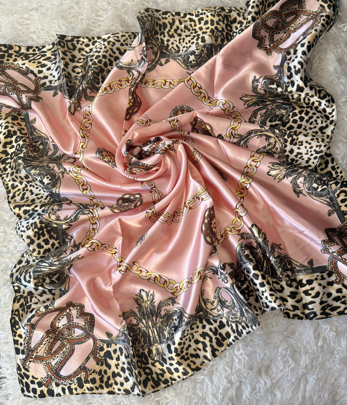Large silky scarf