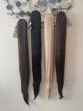 Straight ponytails