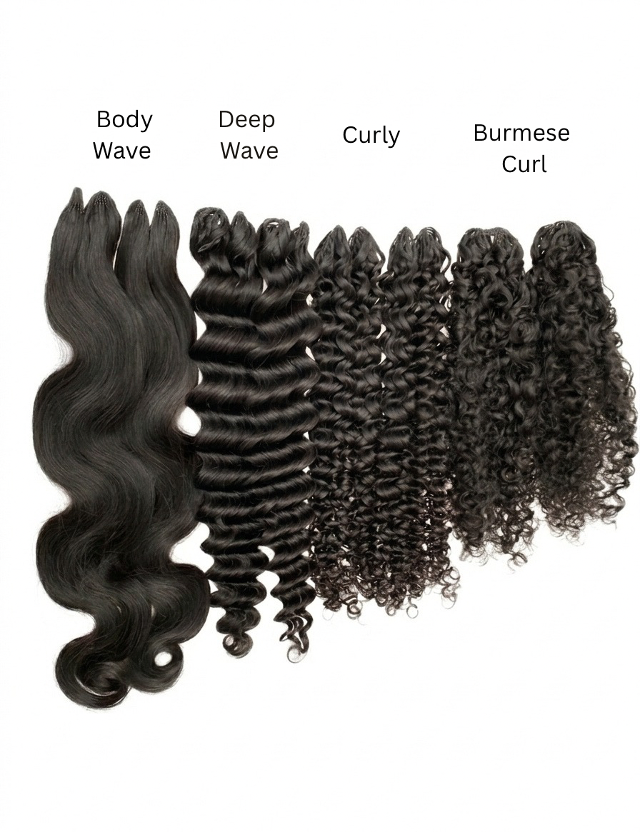 Burmese Curly Human Hair Crochet
