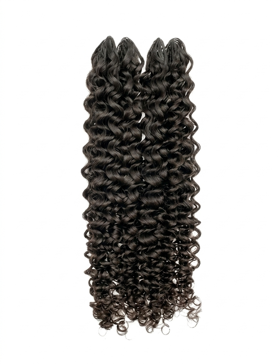 Curly Human Hair Crochet
