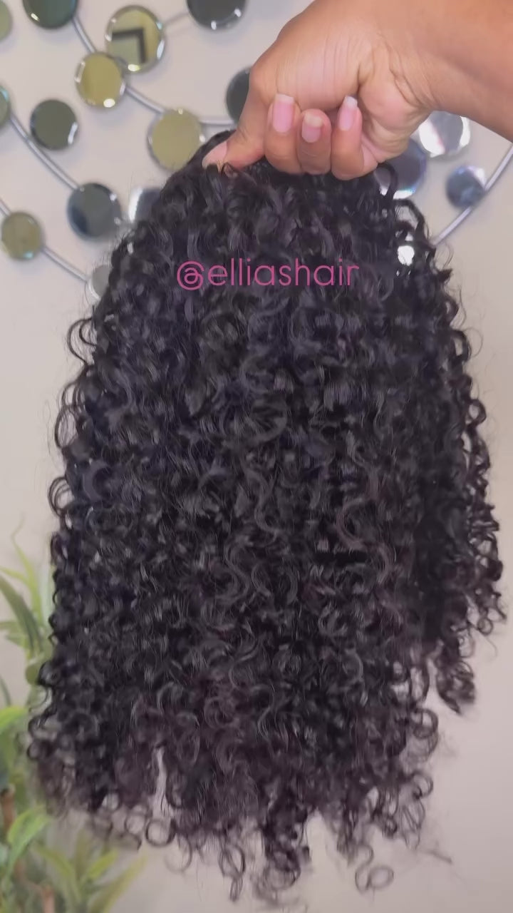Burmese Curly Human Hair Crochet